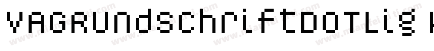 VAGRundschriftDOTLig W03 Rg字体转换